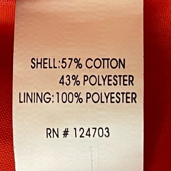 Joni B Orange Textured Cottage Coastal Grandma Jacket NWOT Size L - Picture 10 of 12